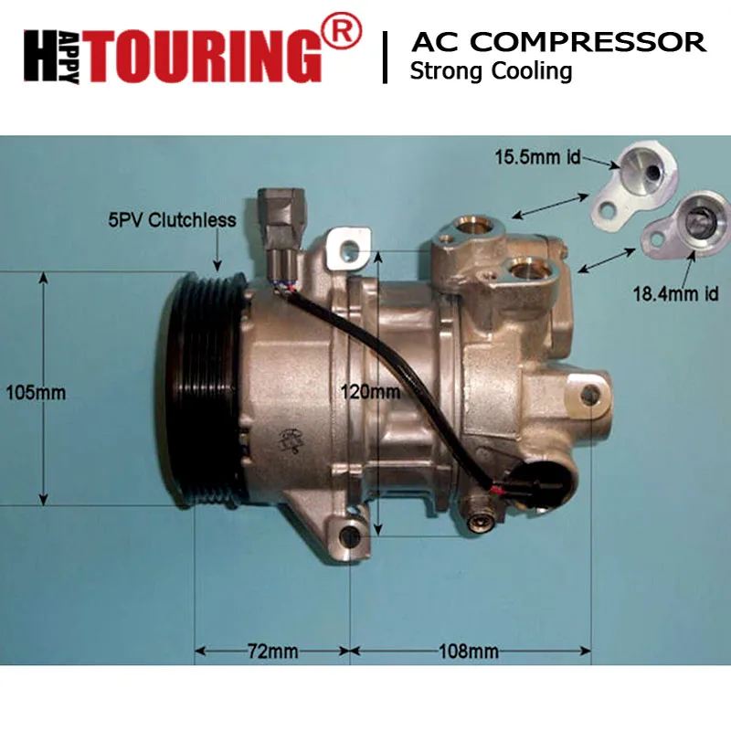 

5SE09C AC компрессор для MITSUBISHI SMART COLT MIRAGE Mercedes 5PK 7813A058 4542300111 7813A132 A4542300111 MR568990 447220-9684