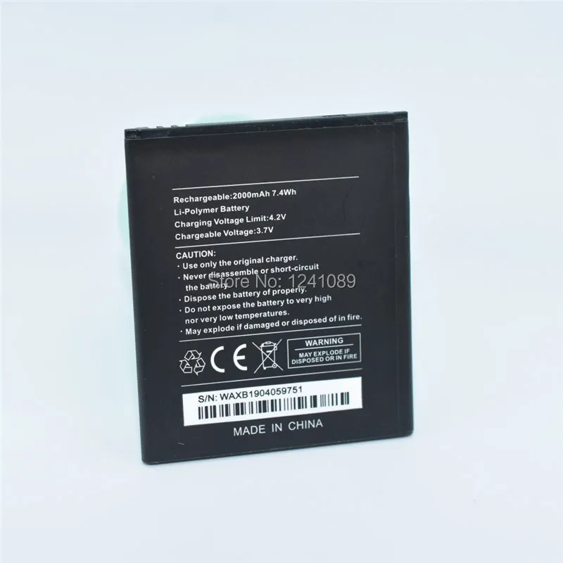 ycooly mobile phone battery for wiko rainbow lite battery 2000mah long standby time for wiko mobile accessories free global shipping