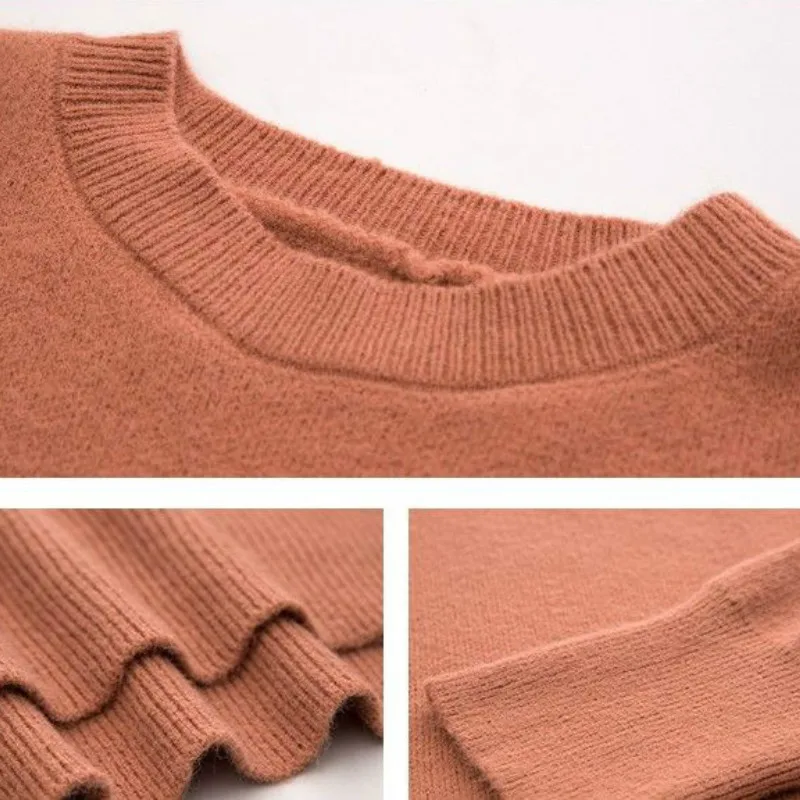 

Pullovers Women Solid Basic Daily Minimalist Chic Ulzzang Streetwear Autumn Students Fashion Korean Casual Basic Teens Tops Kpop