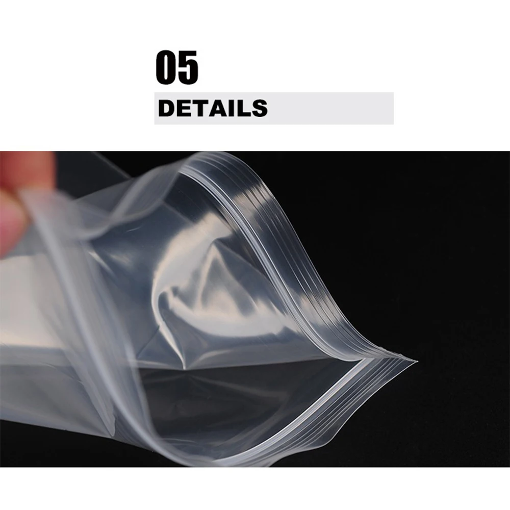 Seal Fresh Bag Self Adhesive Package Candy Sealed Food 100 Pcs Transparent Plastic Bags Storage | Дом и сад
