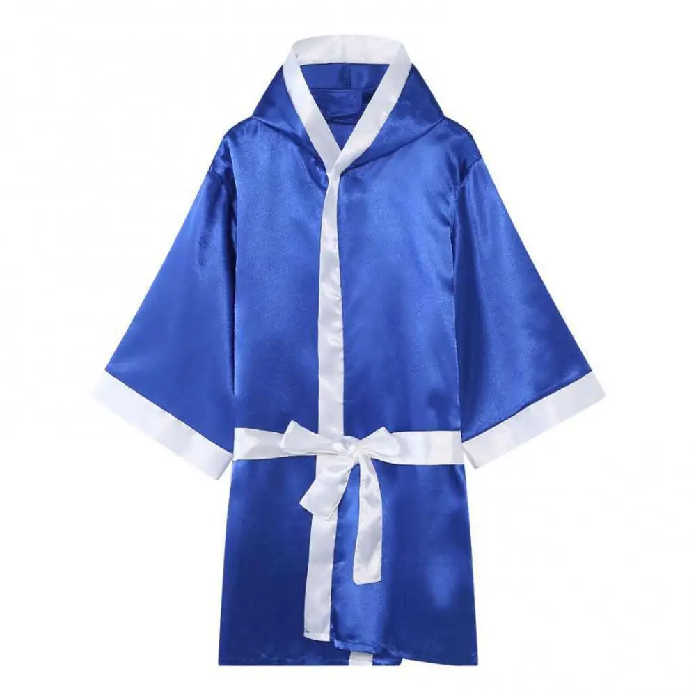 

2021 New Fashion Unisex Sleepwear Long Sleeve Waist Belt Nightwear For Men Comfort Polyester Sleepwear Men's Sleep Robes