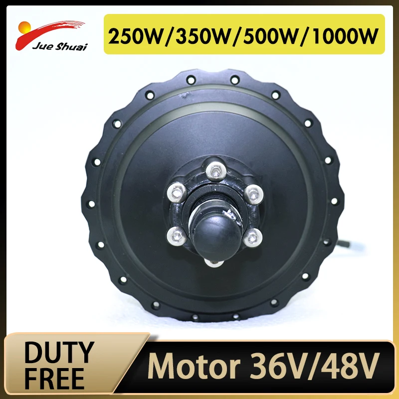 

36V 48V Electric Bike Motor 250W 350W 500W 1000W Black Ebike Wheel Hub Motor Electric Bicycle Conversion Kit Motor Waterproof
