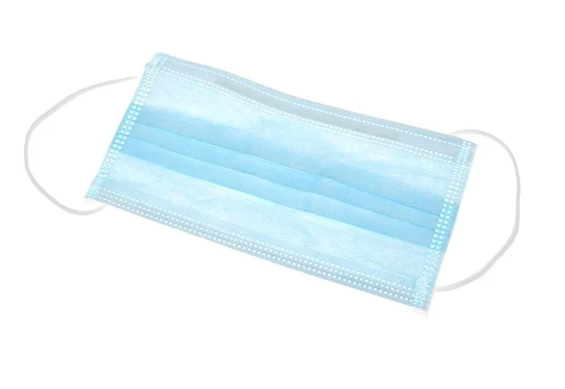 Быстрая доставка синяя одноразовая 3ply Нетканая маска для лица взрослых детей