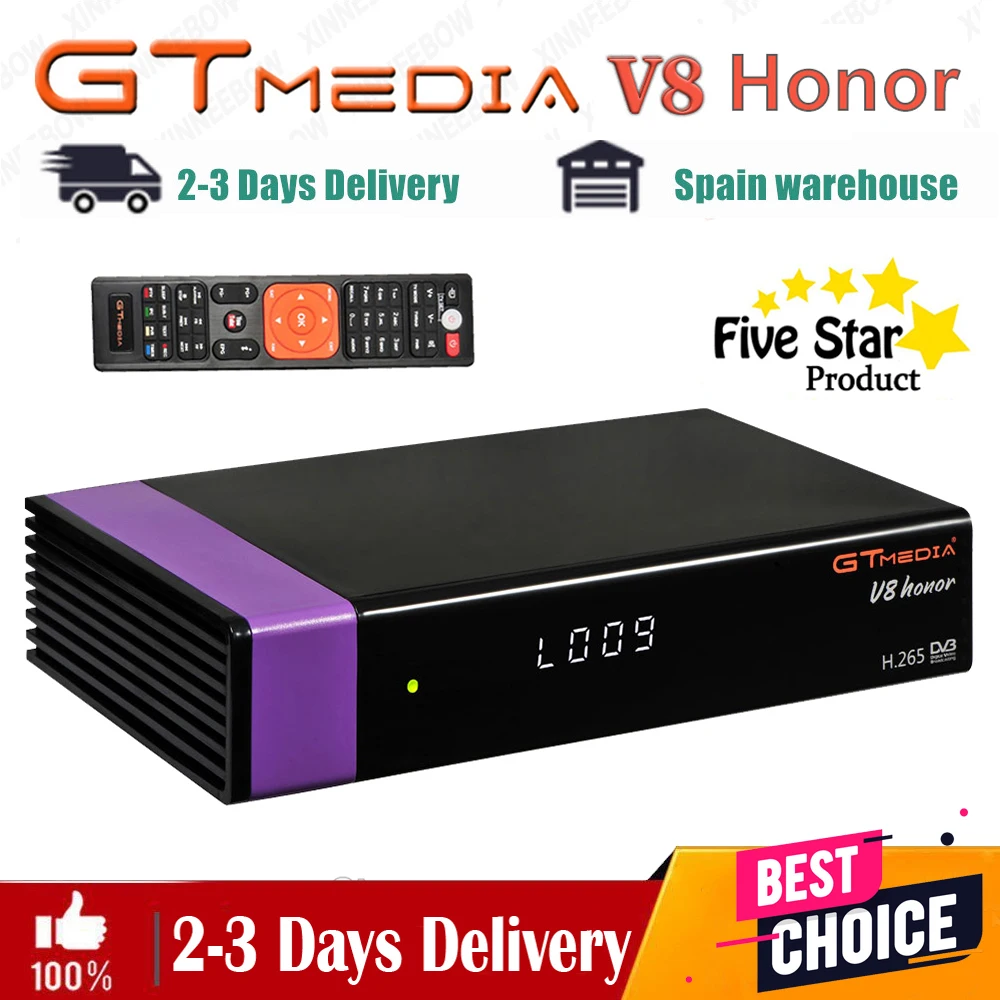 

satellite receiver Gtmedia v8 nova v8X Receptor Send from Spain fast same as V9 super DVB-s2 full hd