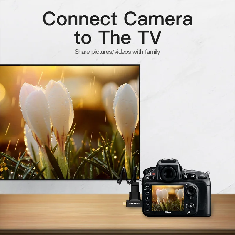 Адаптер Vention Mini / Micro HDMI в 2 1 конвертер Папа-мама с 3D 1080P для ТВ монитора проектора