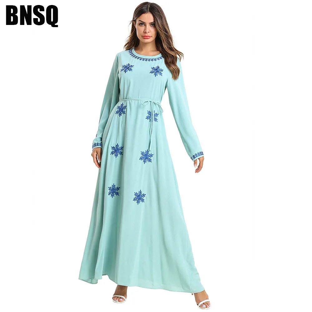 BNSQ Дубай Abaya для женщин хиджаб женская одежда мусульманской одежды|Мусульманская