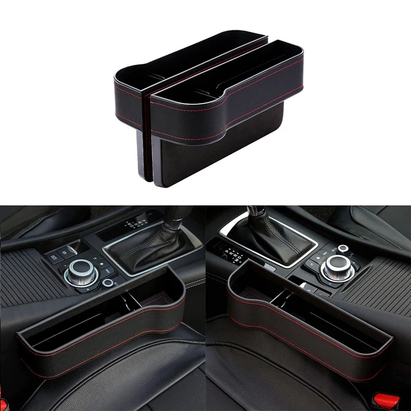

C Multifunctional Car Seat Gap Unicersal Filler Organizer Box Seat Console Storage Bag Wallet Mobile Phone Key Cup Holder Pocket