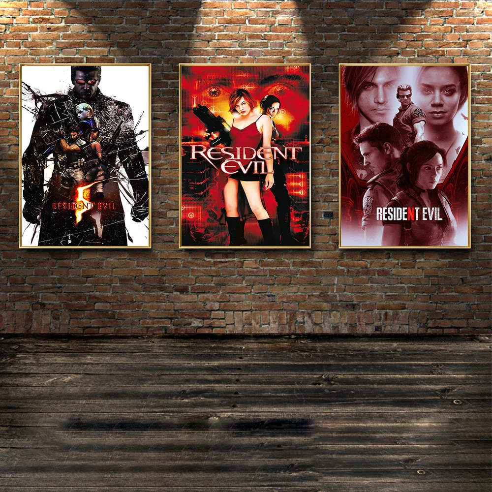 ХОТ СЕЙЛ Классический постер художественной картины на холсте Резидент-Зло Милла Йовович Сексуальный портрет Алиса Актриса Художественное оформление стены дома.