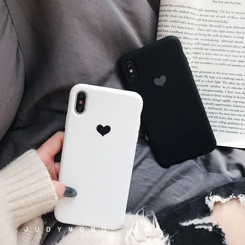 Чехол для телефона iPhone 11 12 Pro Max X XS XR Xs мягкий силиконовый мультяшный черный белый