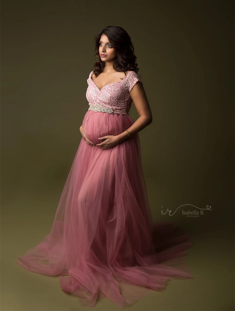 

2020 Tulle Maternity Dress For Photo Shoot Pregnancy Long Tulle Dress For Photography Baby Shower Dresses Maternity Photography