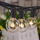 Гирлянсветильник s G40 25 с круглыми лампочками, наружная водонепроницаемая лампа-лента для внутреннего дворика, светильник ный, кукольный домик, рождественское декоративное сказосветильник, 25 футов