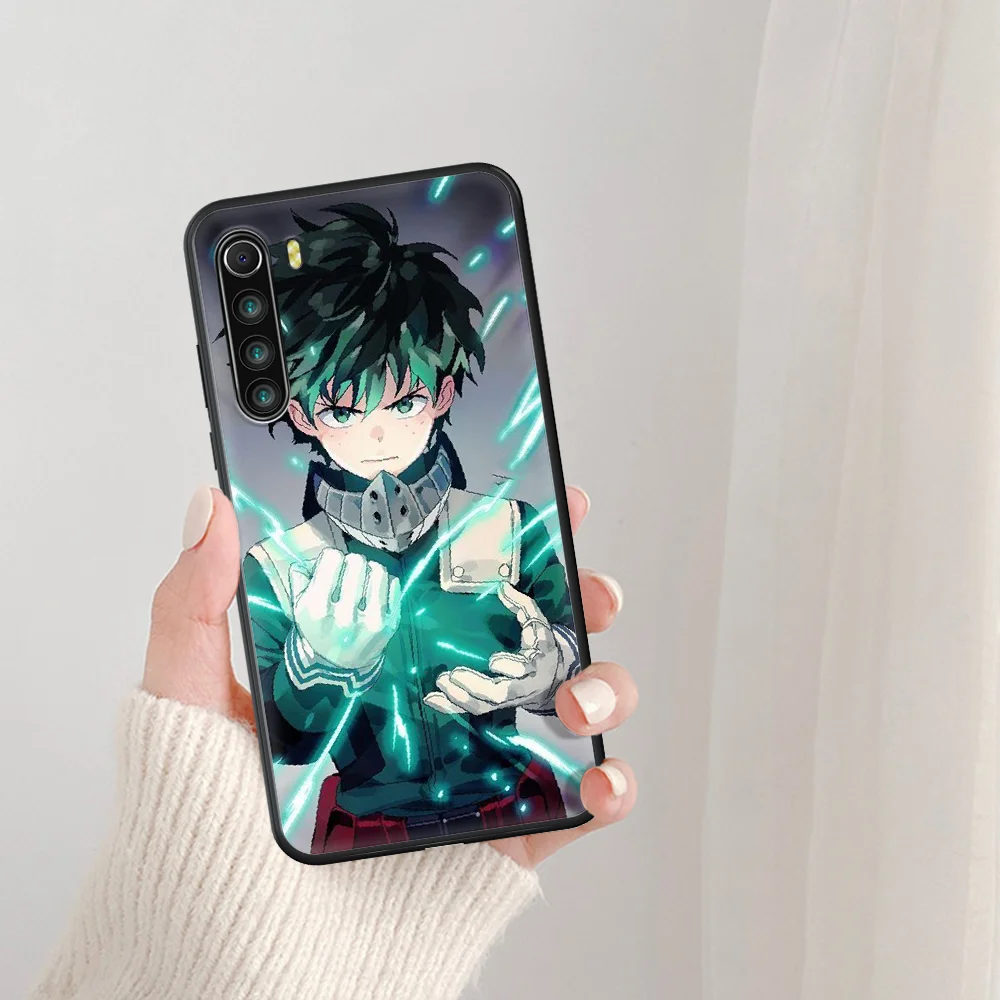 

My Hero Academia Phone Case For Xiaomi Redmi Note 7 8 8T 9 9S 4X 7 7A 9A K30 Pro Ultra black Etui Tpu Hoesjes Luxury Bumper