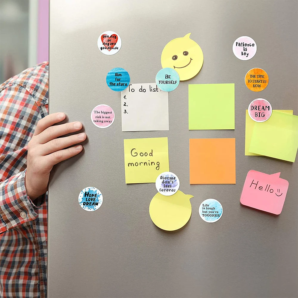 

100-500pcs Encouraging Words Reward Stickers for Teachers 8 Designs Classroom Supplies Watercolor Motivational Sticker for Child