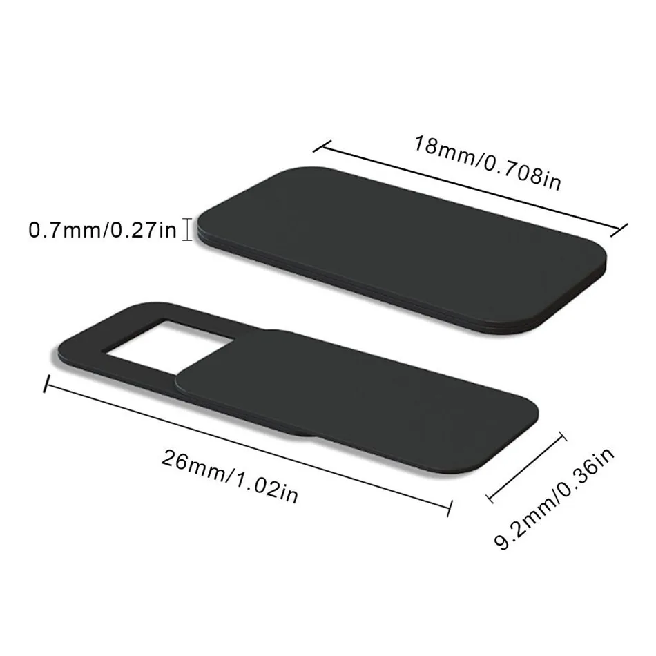 20Pcs Square Ultra Thin Lens WebCam Cover Slider Laptops Camera For Phone iPad PC Macbook Tablet Universal Privacy Sticker | Мобильные