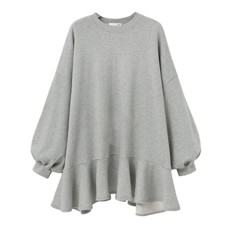 Зимние женские толстовки с длинными рукавами модные вязаные платья высоким