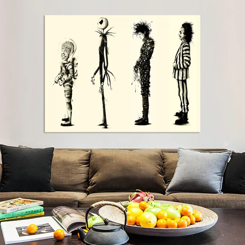 Фильм Тим Бёртон Эдвард руки-ножницы фотографический плакат настенные картины