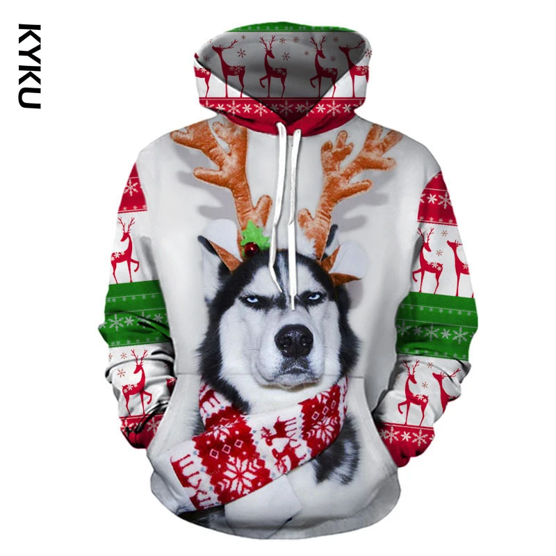 Забавная толстовка с капюшоном Симпатичные лосины унисекс толстовки