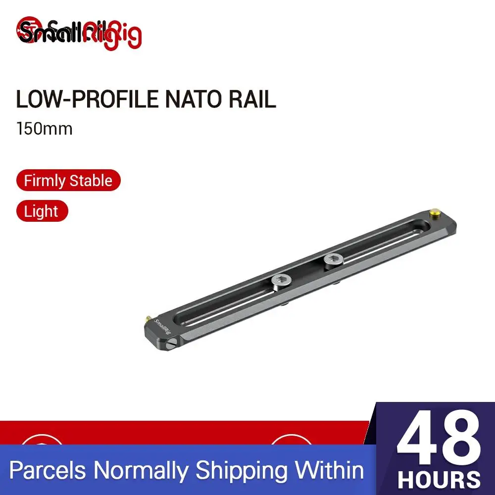 Низкопрофильная НАТО-рельса SmallRig длиной 150 мм и толщиной 6 НАТО-рельсы с 1/4-20