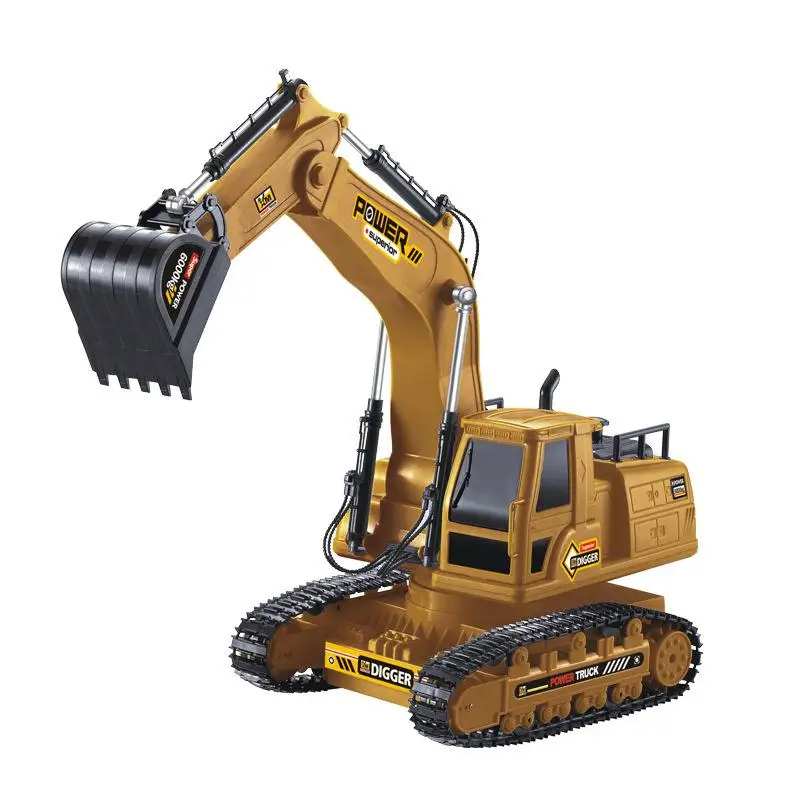 

1:18 Engineering Vehicle 10 Channel Remote Control Excavator Simulation Large Electric Toy for Kids