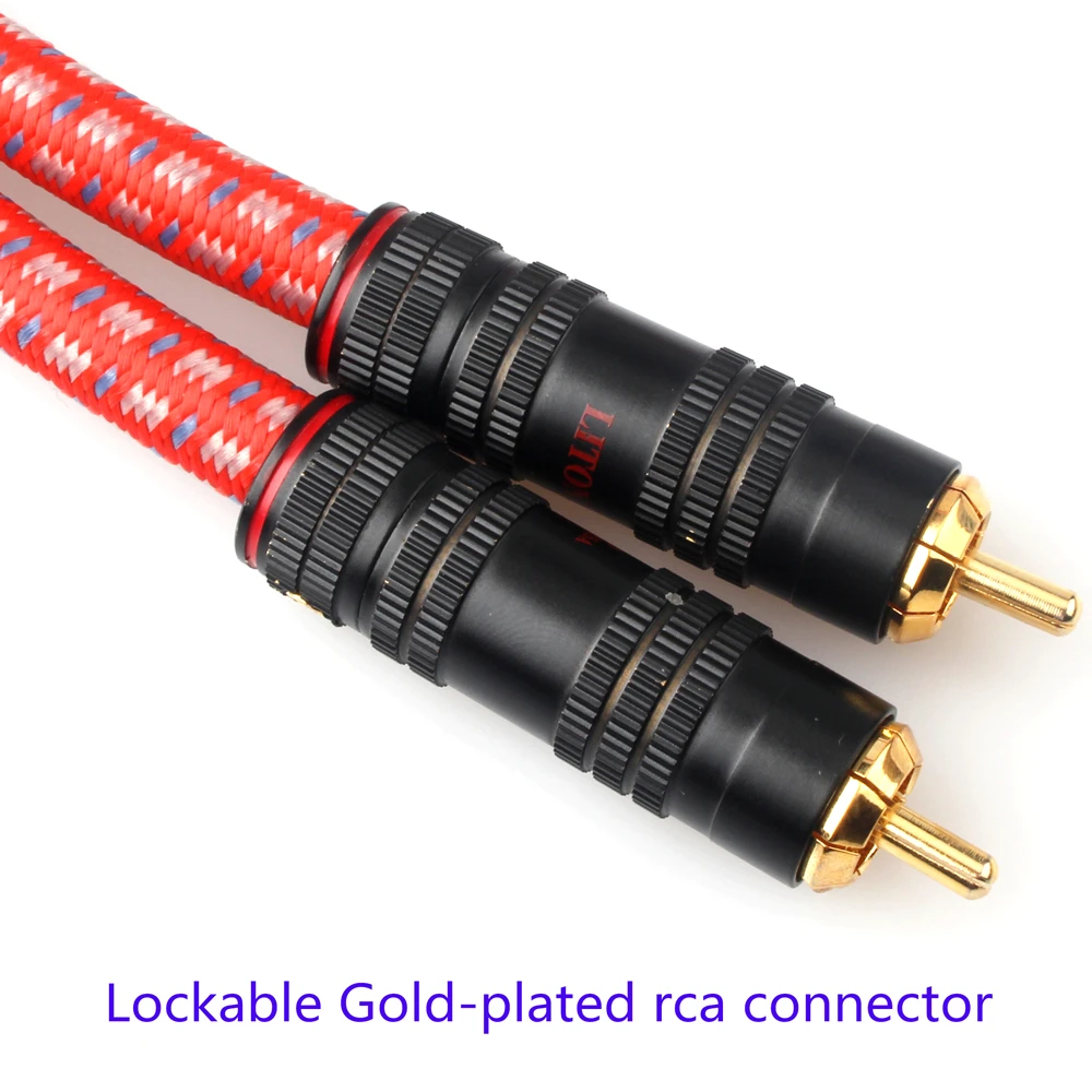 LITON аудиофил Чистая медь посеребренный RCA коаксиальный оптоволоконный кабель