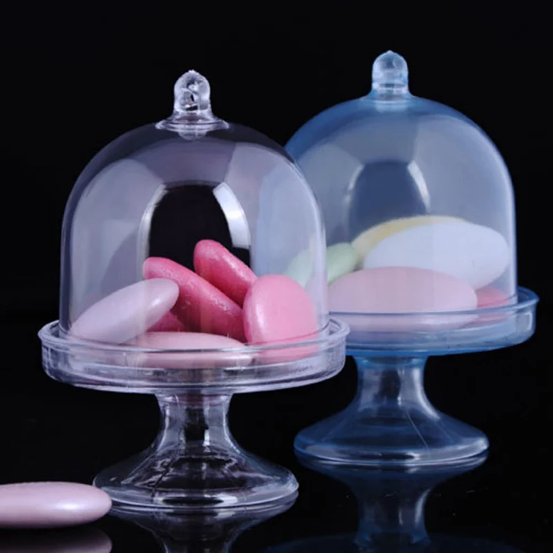 12 шт. прозрачная пластиковая коробка для конфет маленькая бутылка подарок гостей