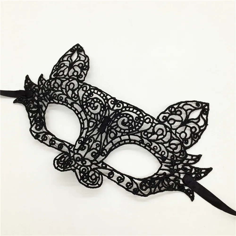 1 шт Черная сексуальная маска для глаз Маскарадная на половину лица мяч Вечерние