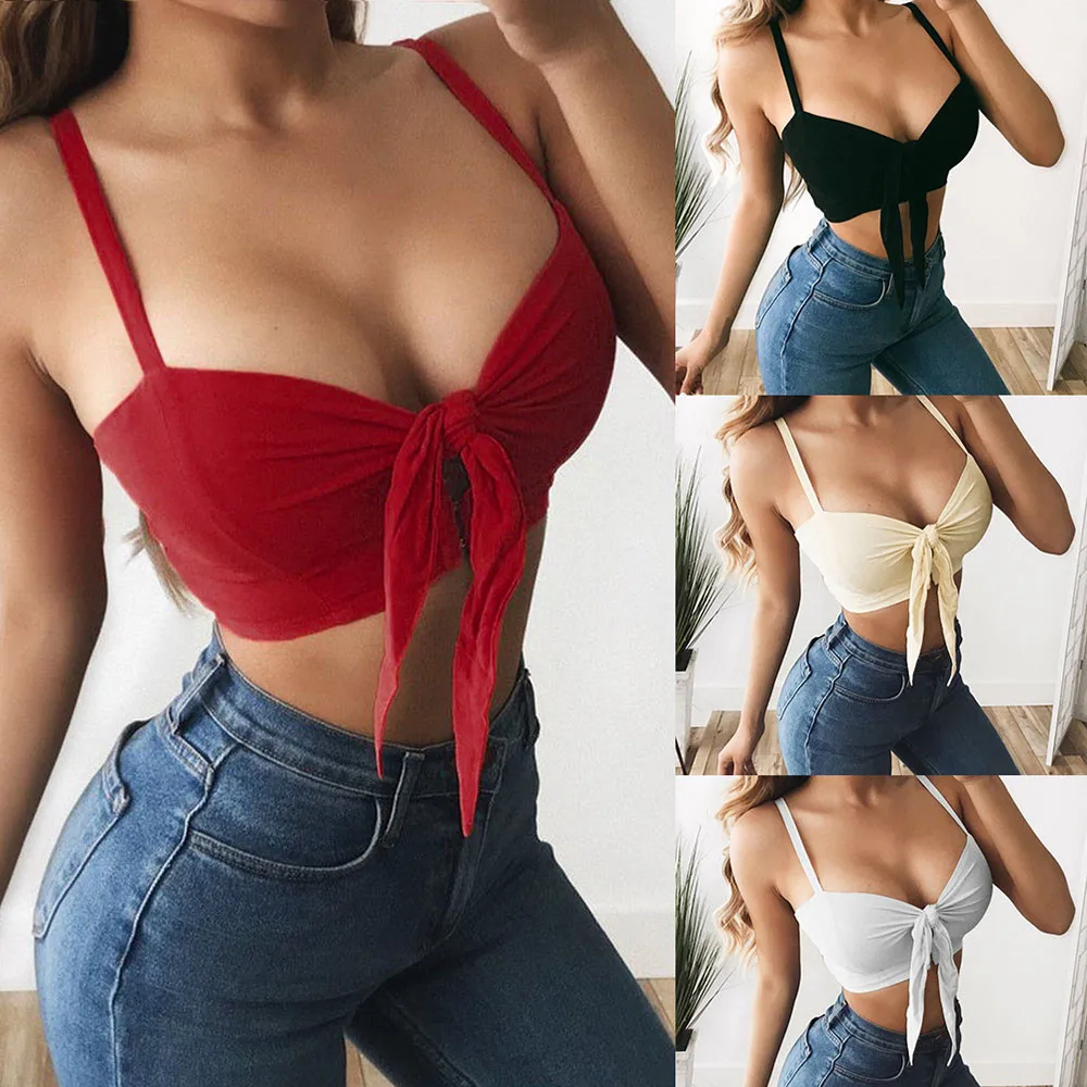 Новинка женский топ с глубоким v-образным вырезом бандаж расклешенный рукав