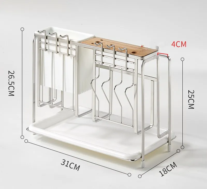 Держатель кухонного ножа из нержавеющей стали 304 контейнер для столовых приборов
