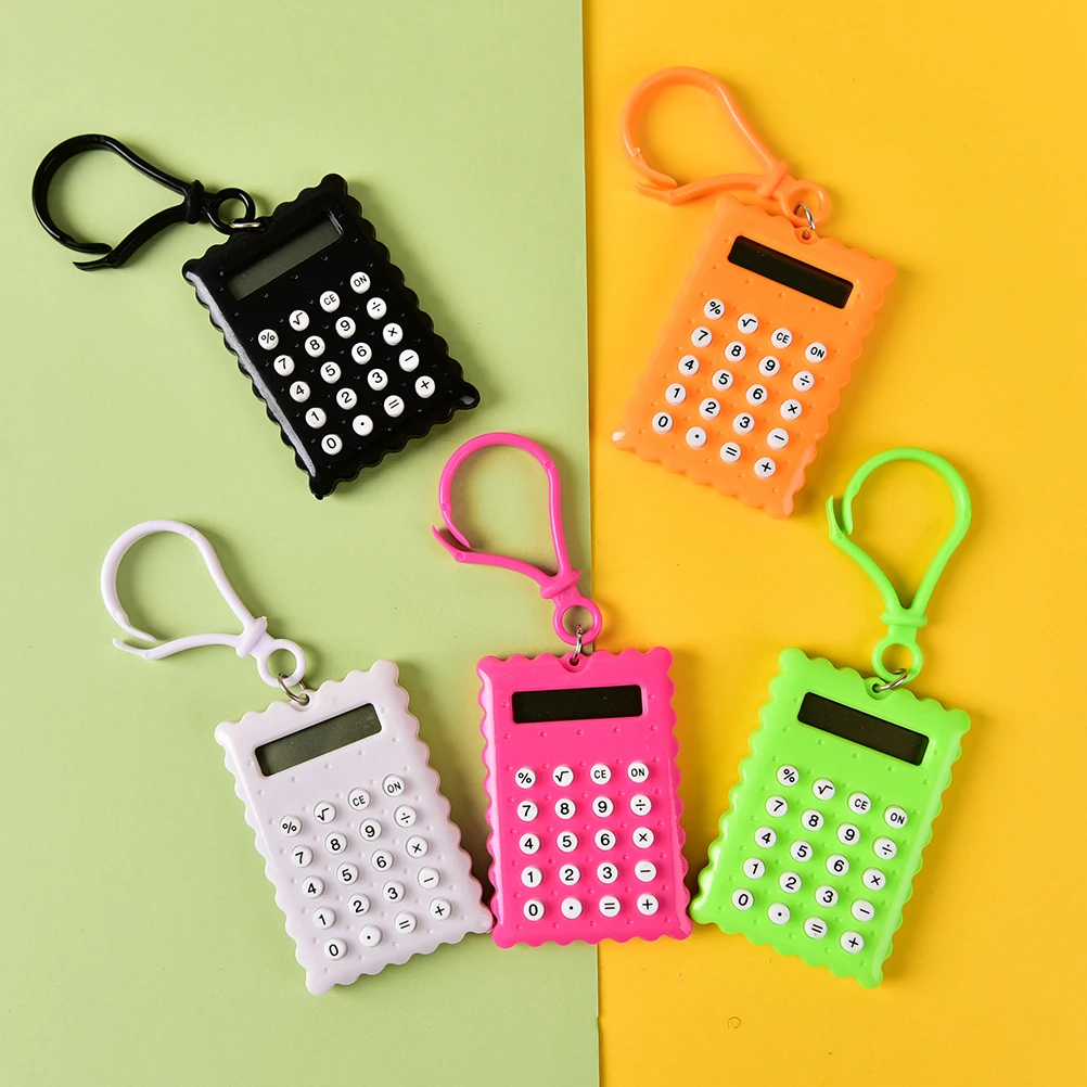 Mini Calculator Handheld Pocket Type Coin Batteries Calculator Small Battery Office Exam Supplies Student Stationery