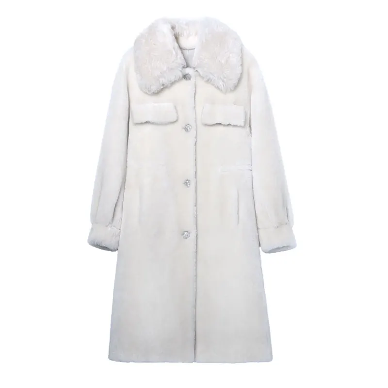 

MENINA BONITA 2021 Fashion Real Natural Merino Sheep Fur Winter Jacket Women Coat Double-faced Genuine Leather Warm Streetwear