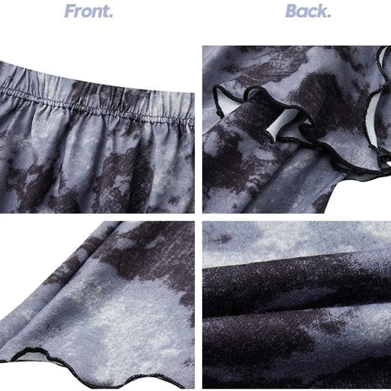 

Mini Skirts Women A-line Elegant Leisure Tie Dye Trendy Streetwear Party Ladies Chic Simple Popular Preppy Ulzzang Summer Thin