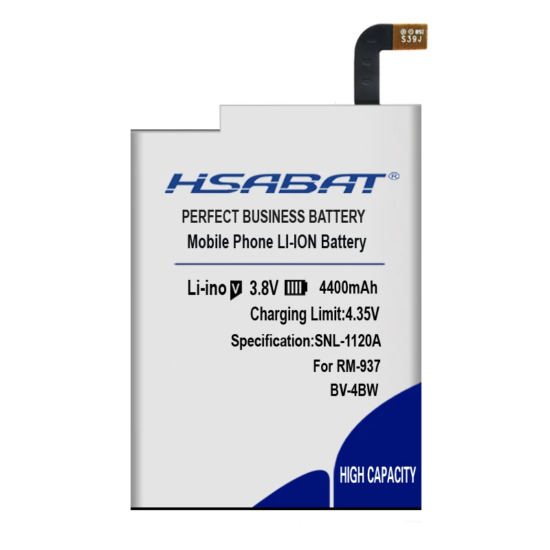 Новые поступления [HSABAT] 4400 мА/ч BV-4BW запасная батарея чехол с подставкой и