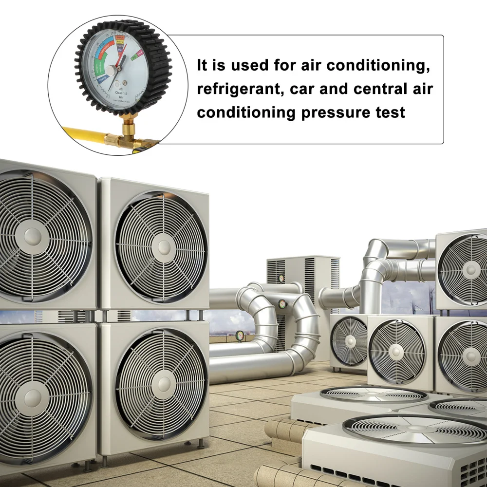 

Pressure Gauge Air Condition Nitrogen Pressure Gauge for Refrigeration Equipment