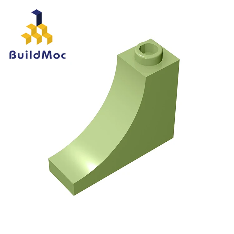 BuildMOC 18653 1x3x2 изогнутые кирпичные строительные блоки, детали DIY, развивающие игрушки, креативный подарок - Цвет: M0627-12
