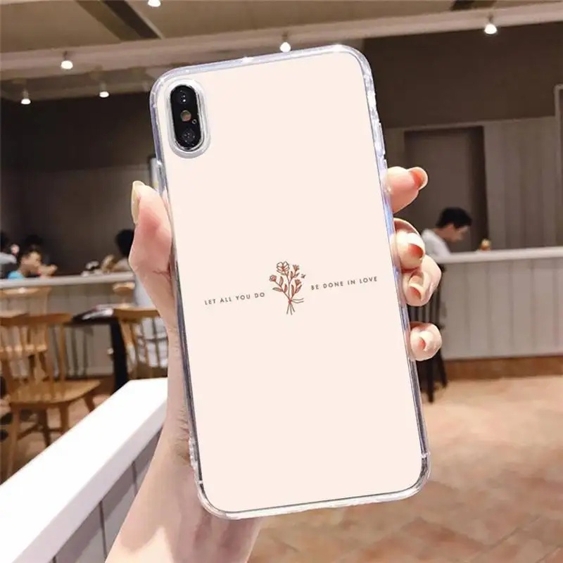 

Great Aesthetic Flower shell Phone Case Transparent soft For iphone 5 5s 5c se 6 6s 7 8 11 12 plus mini x xs xr pro max