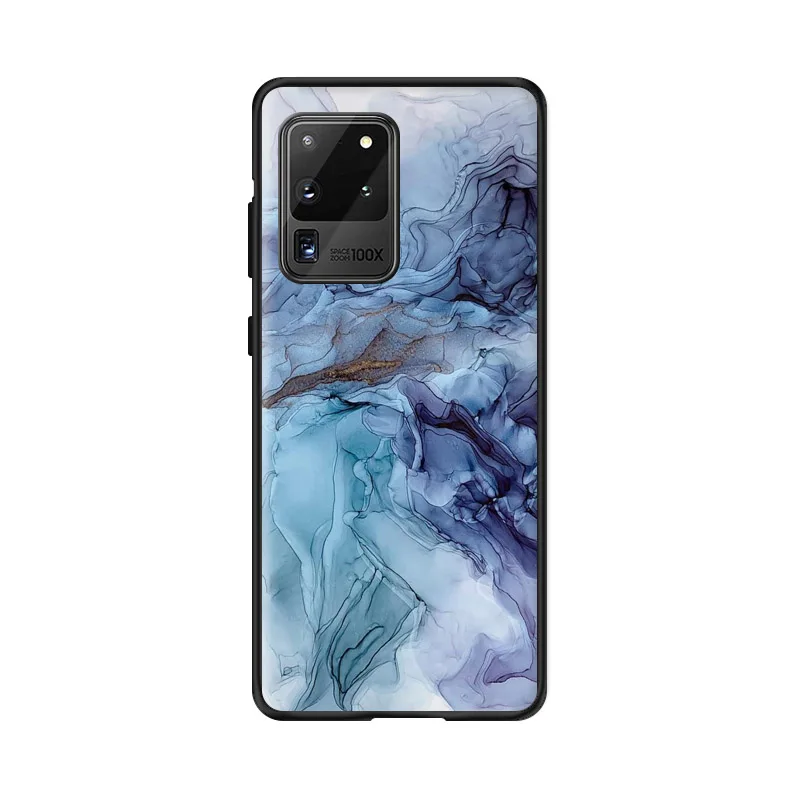 Чехол-накладка для Samsung Galaxy S10 Plus S10E S20 Ultra FE S8 S9 S6 S7 Edge S5 с акварельным мраморным