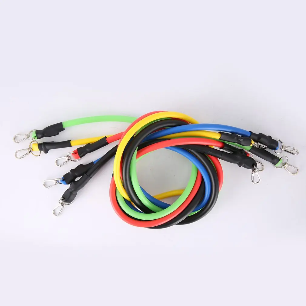 

11 Pcs Fitness Pull Rope Resistance Bands Neutral Latex Strength Gym Equipment For Home Elastic Exercises Body Fitness
