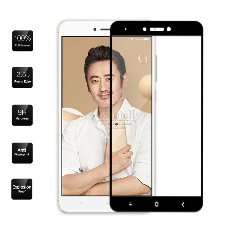 0.26 мм полноэкранное защитное стекло на Xiaomi Redmi 4X протектора экрана фильм для Xiomi MI
