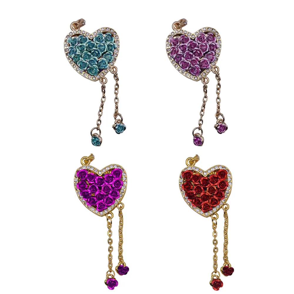 

Высокоскоростной флеш-накопитель Love diamond chain флеш-диск USB 2,0 16 ГБ 32 ГБ 64 ГБ 128 ГБ, водонепроницаемый металлический usb флеш-накопитель, карта пам...