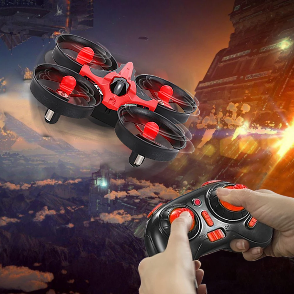 Мини 2 4G 4 х колесный Квадрокоптер с дистанционным управлением вертолетный