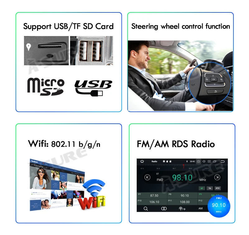 A-sure 7 дюймов 2 Din 8 ядерный Android 9,0 радио gps dvd-плеер навигация для Audi A4(2002-2007) S4 RS4 8E 8F B9 B7 SEAT EXEO RNS