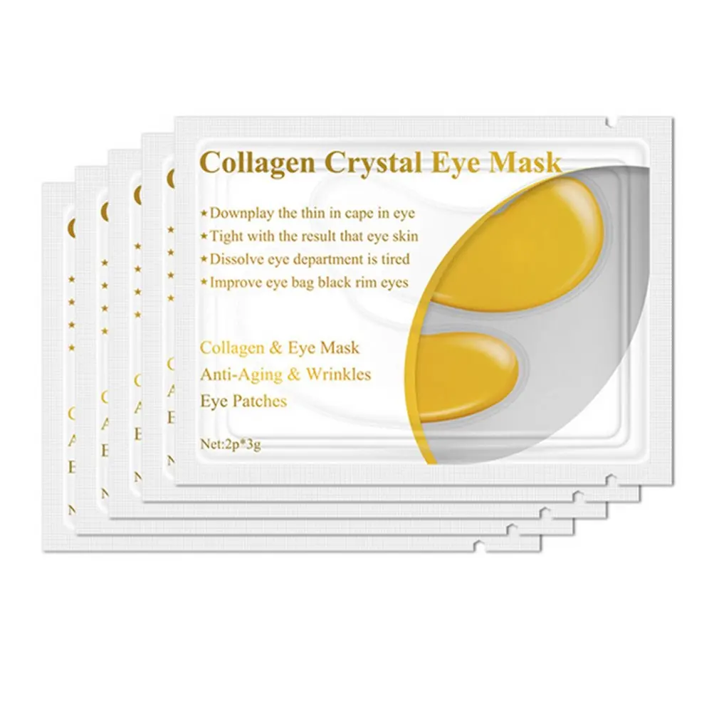1 пара коллагеновая Белковая маска для глаз патчи удаление темный круг против