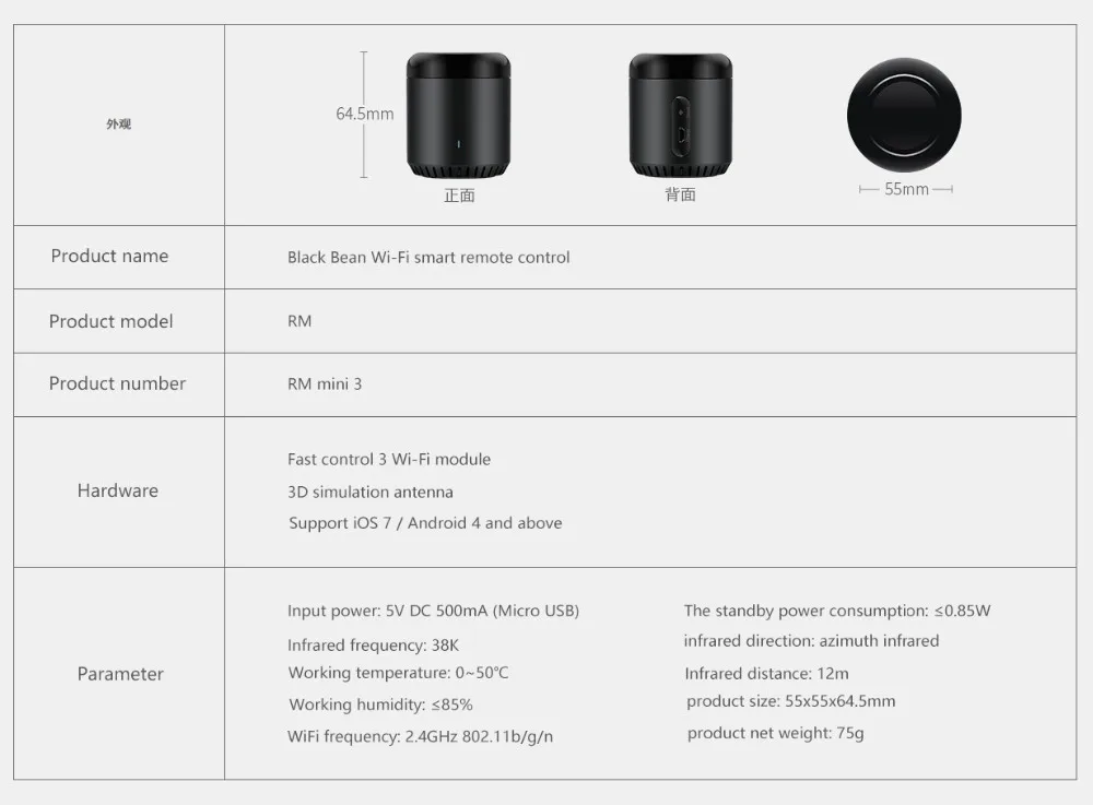 Новая версия Broadlink RM Pro RM Mini3 умный дом универсальный интеллектуальный пульт дистанционного управления для Ios Android для штор
