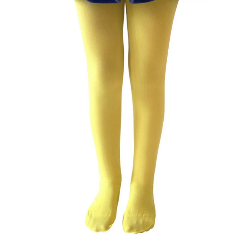 От 6 до 8 лет для девочек яркие Цвет колготки леггинсы Детские милые бархатные