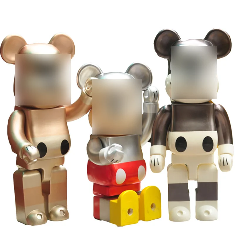 

Bearbricklys Kaw 70cm 1000% Bear&bricklys Toy Panda Blocks Bear Movable Doll PVC Model Figures DIY Anime Gifts