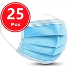 Маска одноразовая гигиеническая маска 3-слойная, из нетканого материала, с частицами спрея, дышащая, с петлей для ушей, 25 шт.
