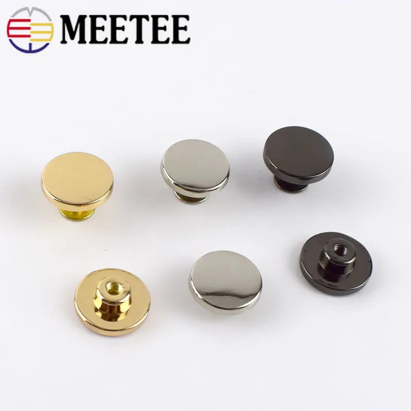 10/30 наборов 15 мм круглые заклепки гвозди винтовая сумка фурнитура декоративная