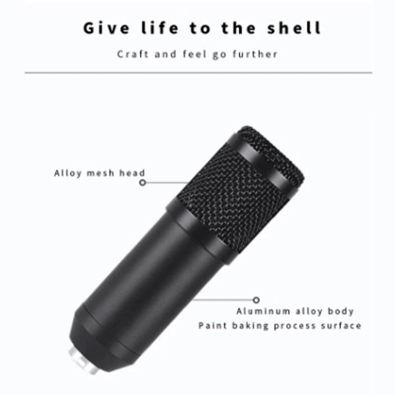 

Microphone Kit Professional Suspension Microphone Kit for Live Stream Broadcasting Recording Condenser Microphone