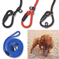 lead dog quality collar traction strap leash high harness dog pet lead leash dog rope nylon dog training rope adjustable pet dog