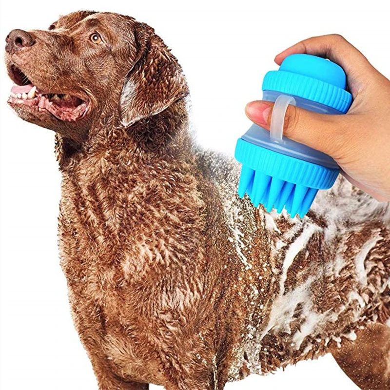 Новинка креативный силиконовый распылитель для собак и кошек щетка ванны мягкая